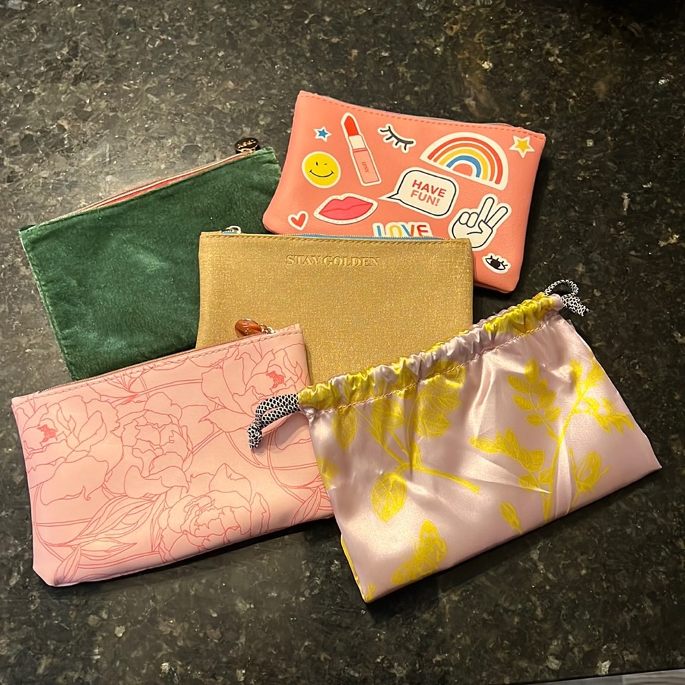 Set of 4 IPSY Cosmetic Bags